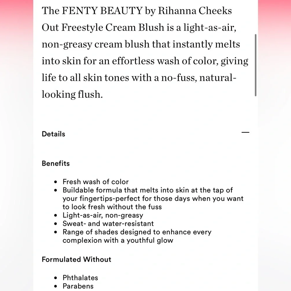 Fenty ‘Petal Poppin’ CHEEKS OUT FREESTYLE CREAM BLUSH